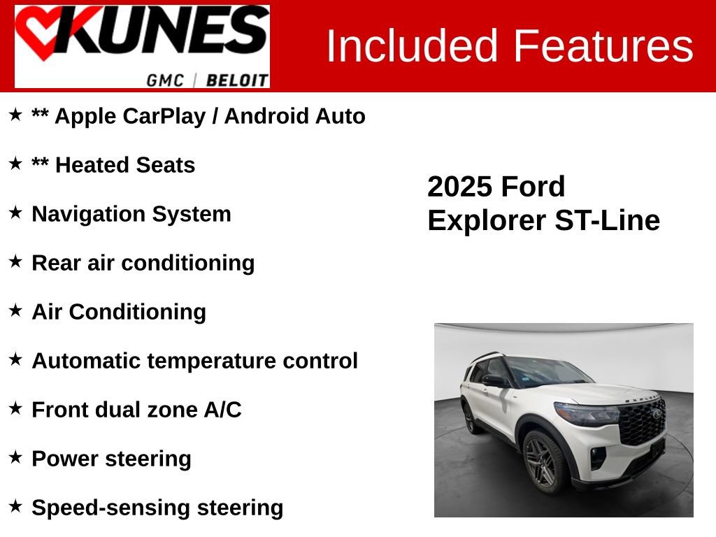 Used 2025 Ford Explorer ST-Line w/ ST-Line Street Pack AWD/4WD image 2