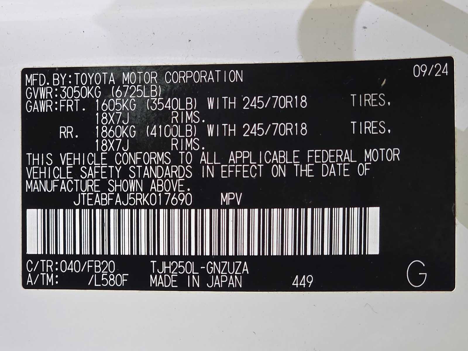 Certified 2024 Toyota Land Cruiser 1958 AWD/4WD image 32