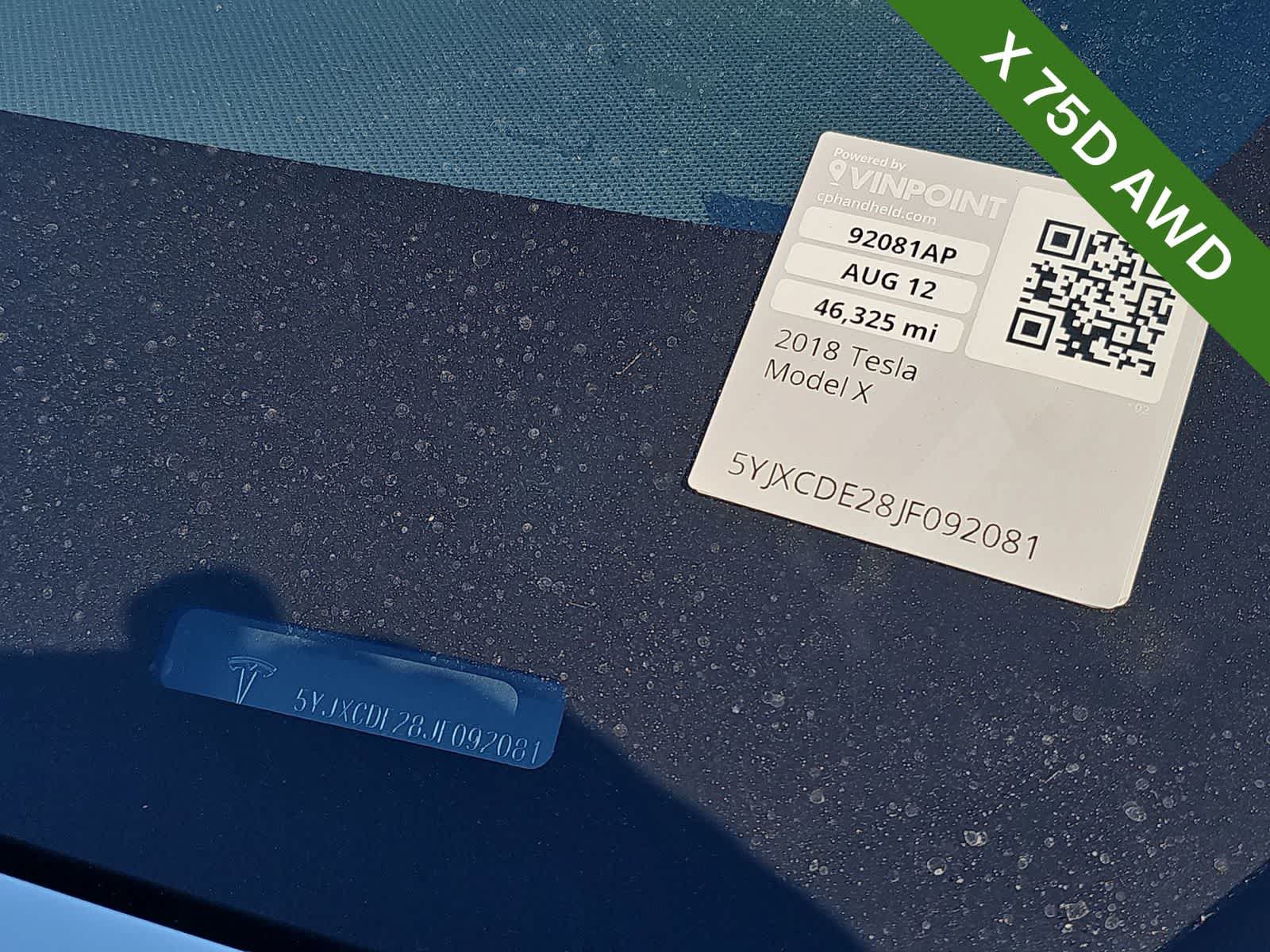 Used 2018 Tesla Model X 75D AWD/4WD image 24