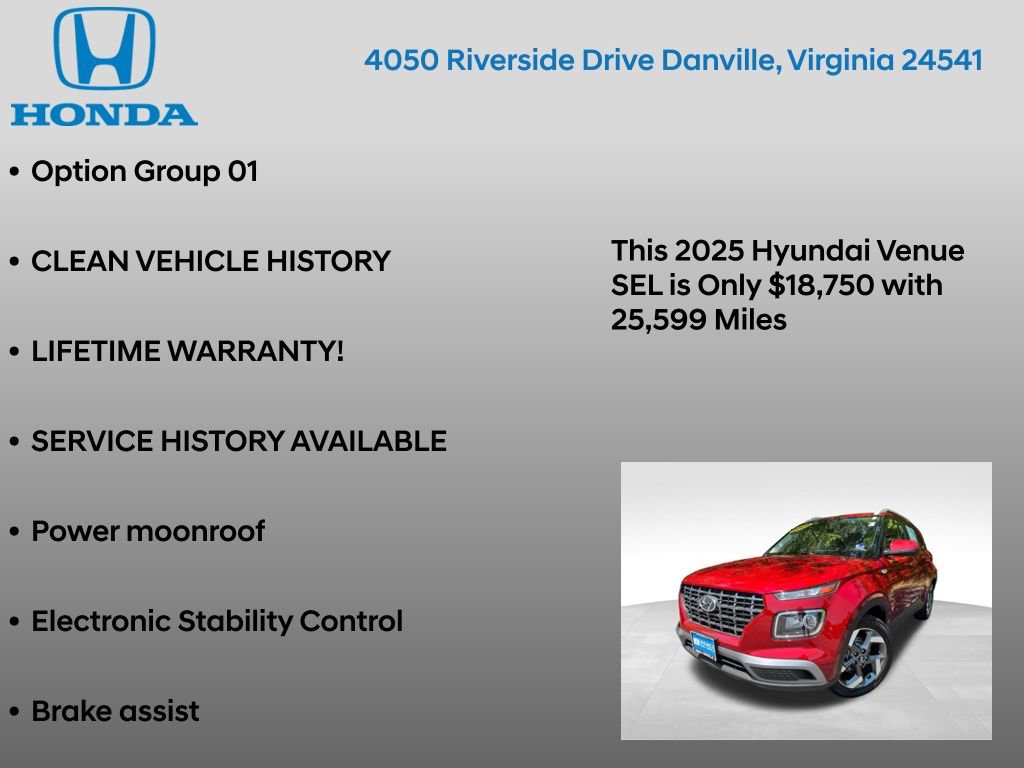 Used 2025 Hyundai Venue SEL FWD image 7