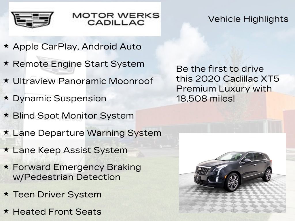 Used 2020 Cadillac XT5 Premium Luxury w/ LPO, Floor Liner Package image 7