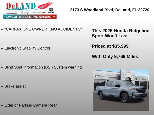 Used 2025 Honda Ridgeline Sport image 5