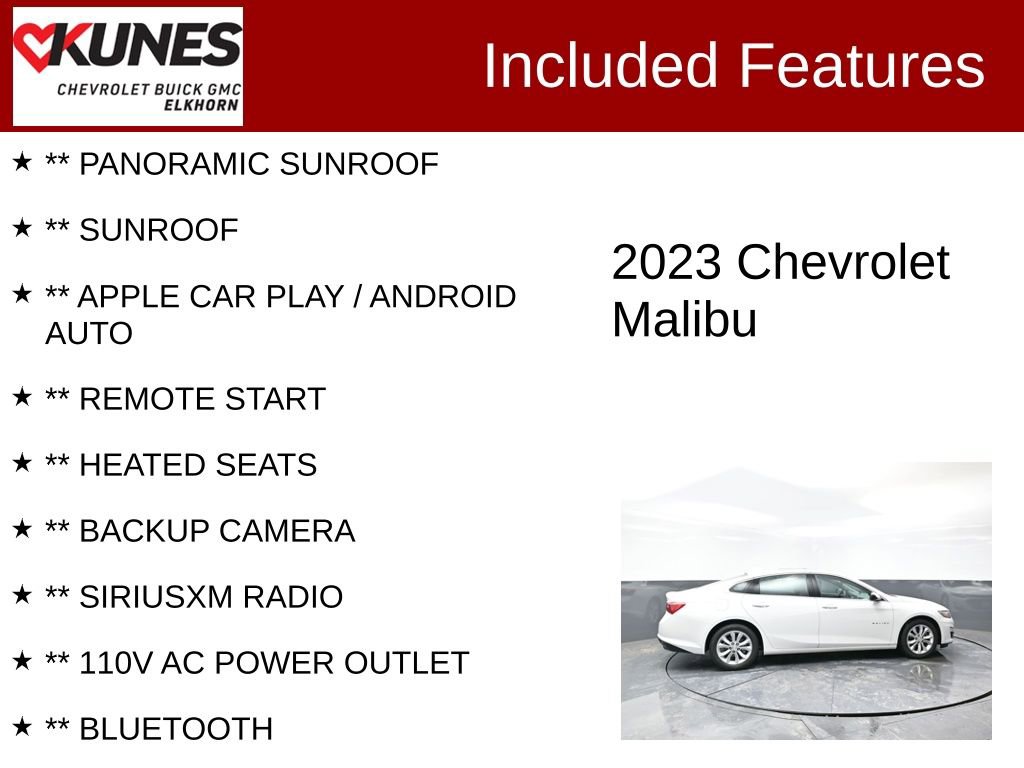 Used 2023 Chevrolet Malibu LT image 2