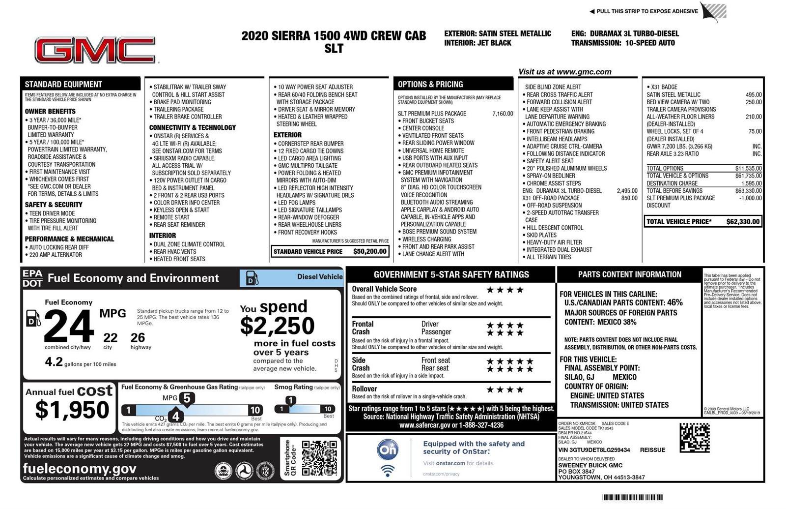 Used 2020 GMC Sierra 1500 SLT w/ SLT Premium Plus Package image 5