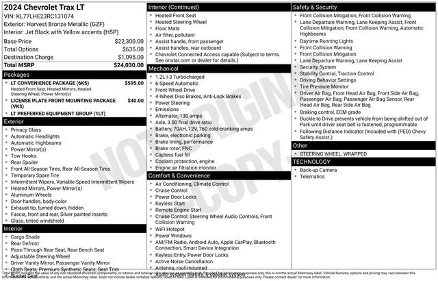 Used 2024 Chevrolet Trax LT w/ LT Convenience Package image 3