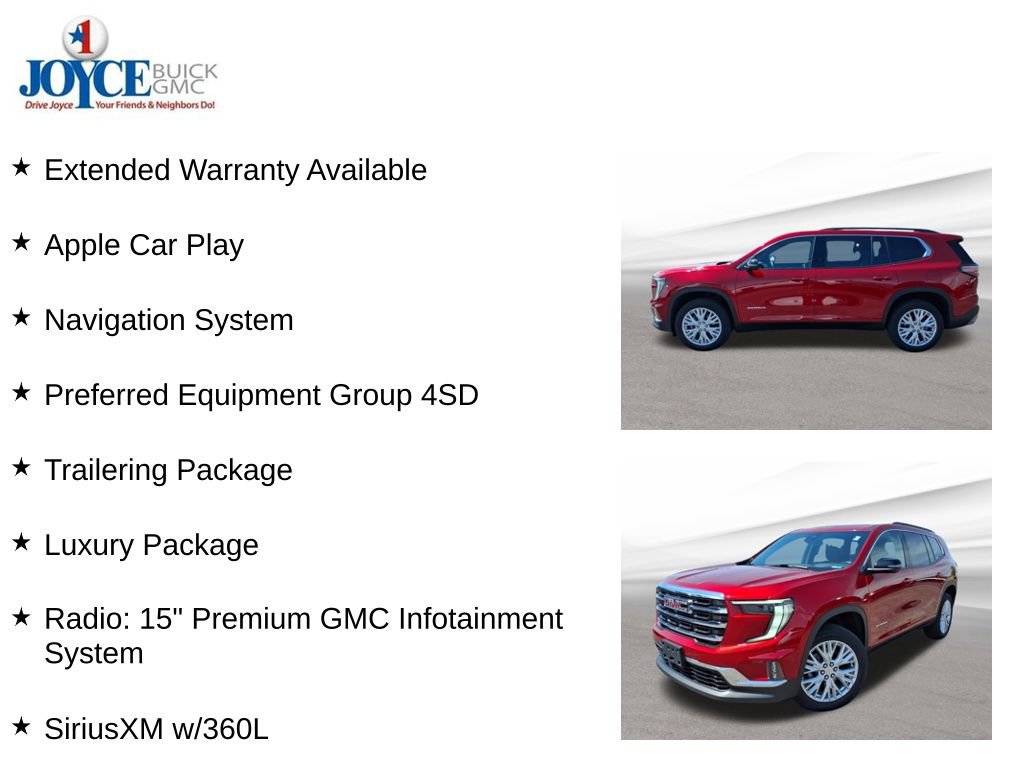 Certified 2024 GMC Acadia Elevation w/ Luxury Package AWD/4WD image 10