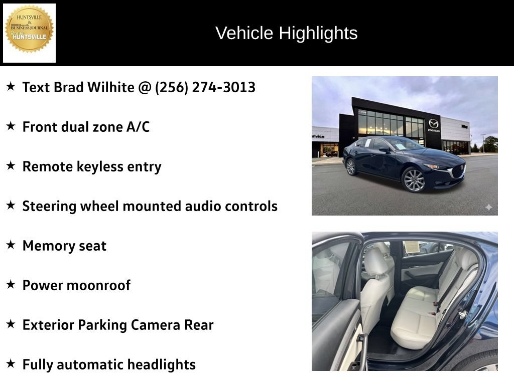 Certified 2025 MAZDA MAZDA3 s FWD image 7