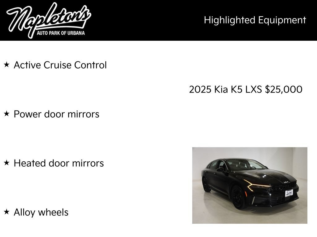 Certified 2025 Kia K5 LXS FWD image 17