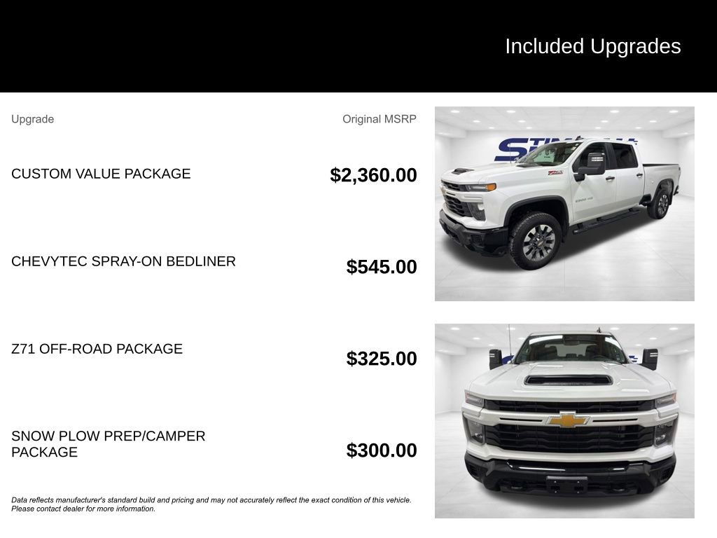 Used 2025 Chevrolet Silverado 2500 Custom w/ Custom Value Package image 2