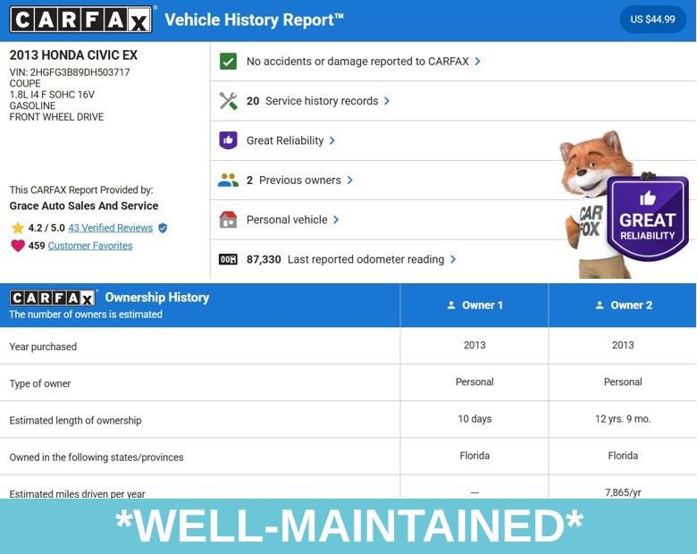 Used 2013 Honda Civic EX image 4
