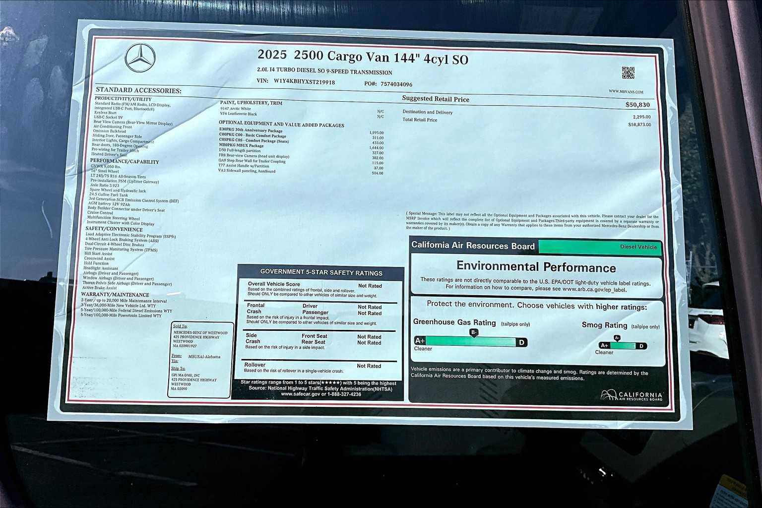 New 2025 Mercedes-Benz Sprinter 2500 image 18