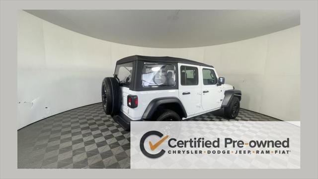 Certified 2025 Jeep Wrangler Unlimited Sport AWD/4WD image 1
