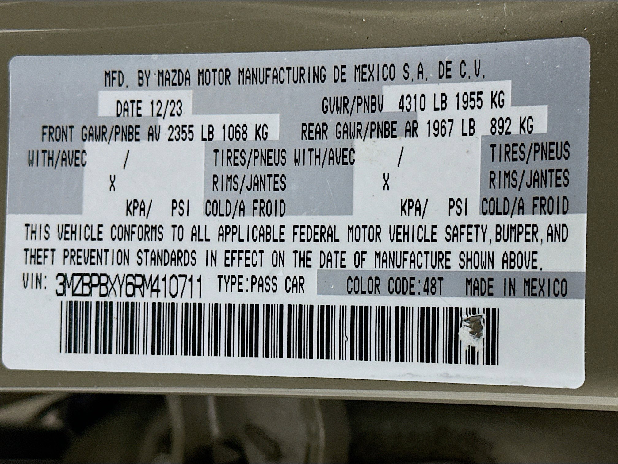 Used 2024 MAZDA MAZDA3 s image 12