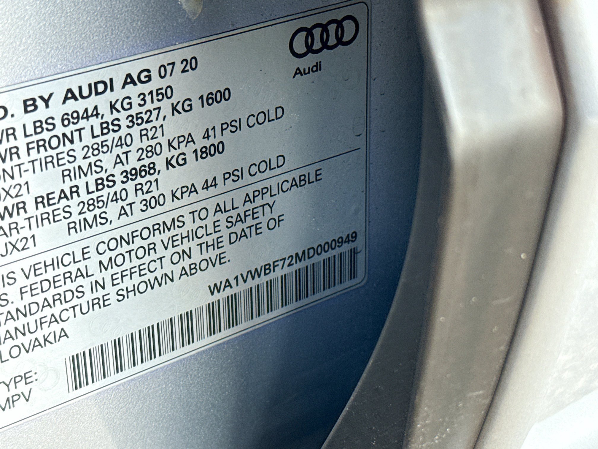 Used 2021 Audi SQ7 Prestige AWD/4WD image 47