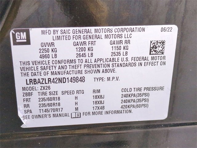 Certified 2022 Buick Envision Preferred image 33