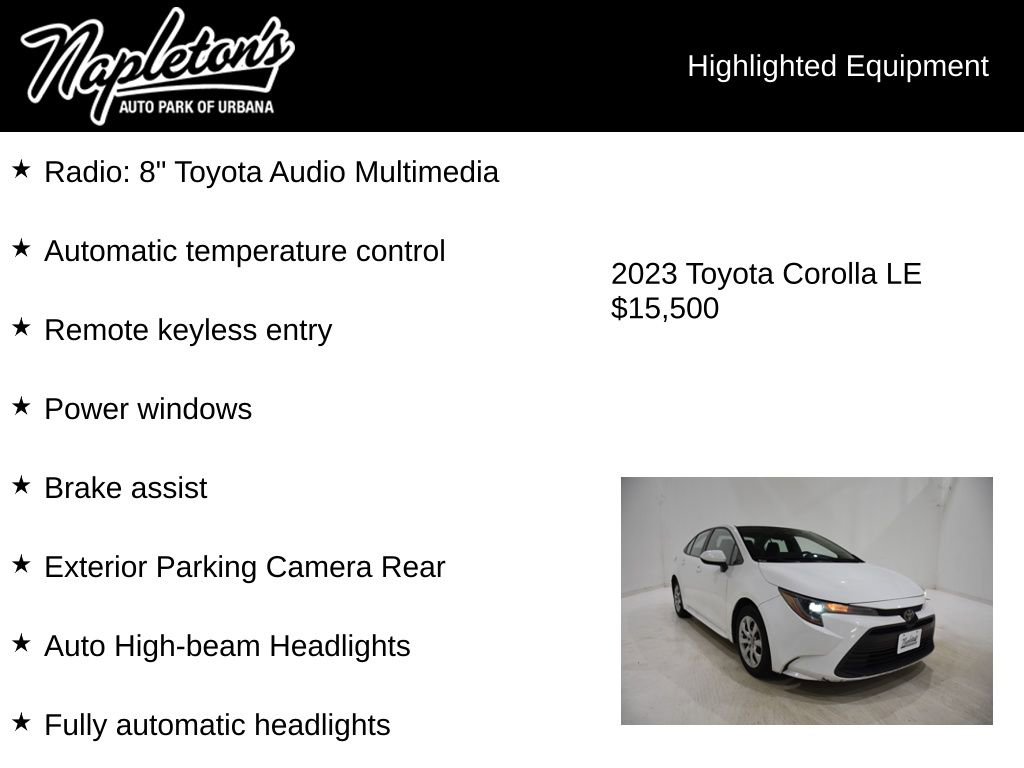 Used 2023 Toyota Corolla LE image 15