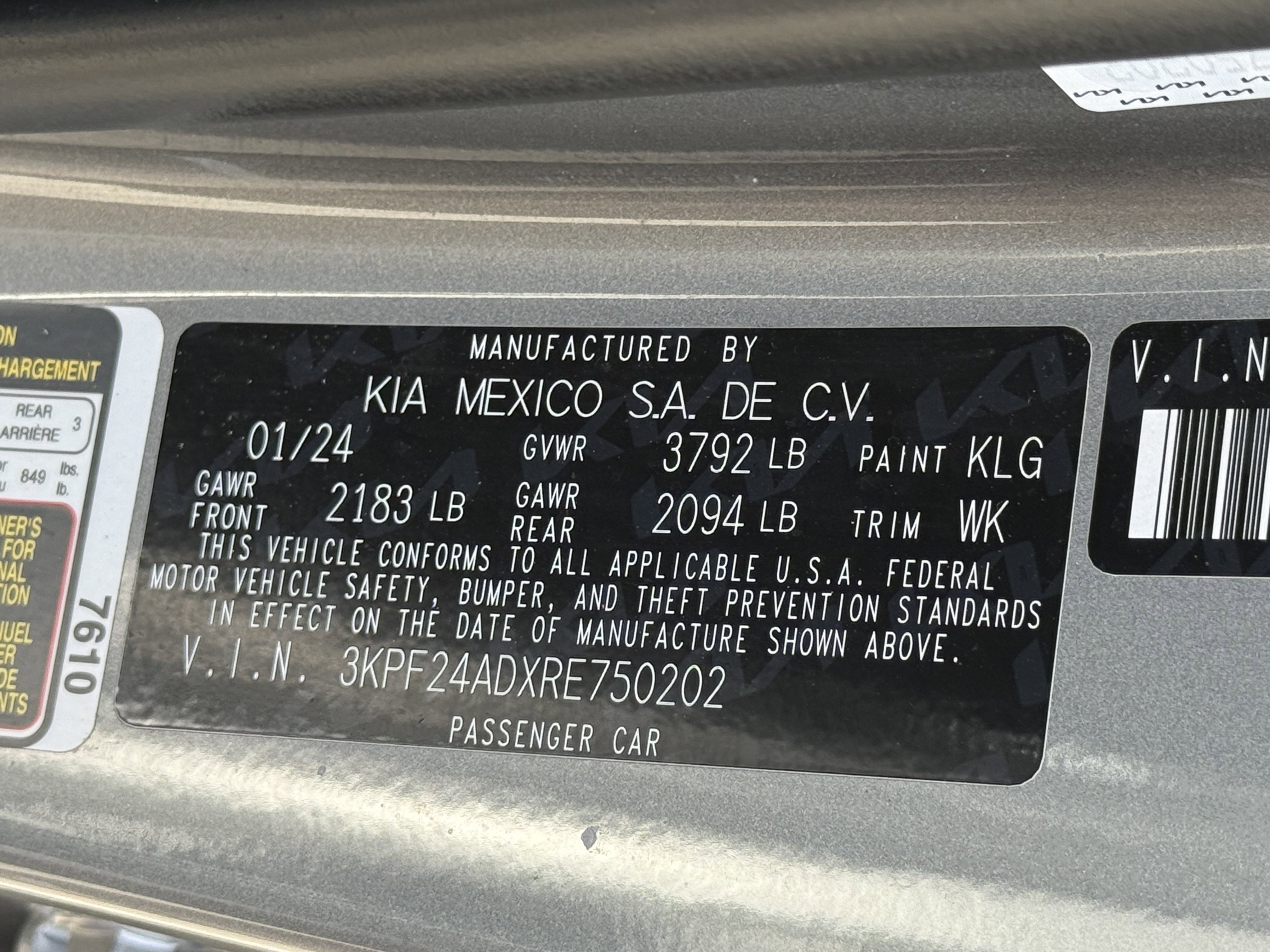 Certified 2024 Kia Forte LXS image 28