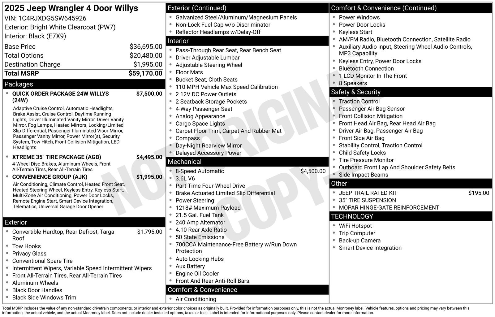New 2025 Jeep Wrangler Willys image 32