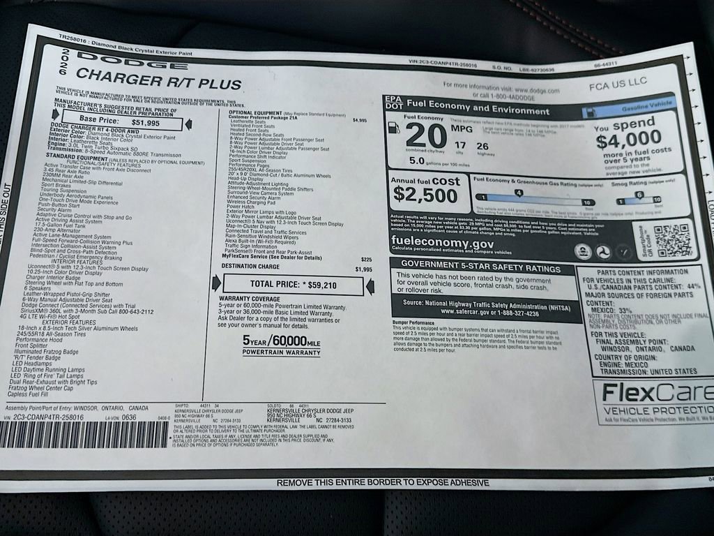 New 2026 Dodge Charger R/T AWD/4WD image 20