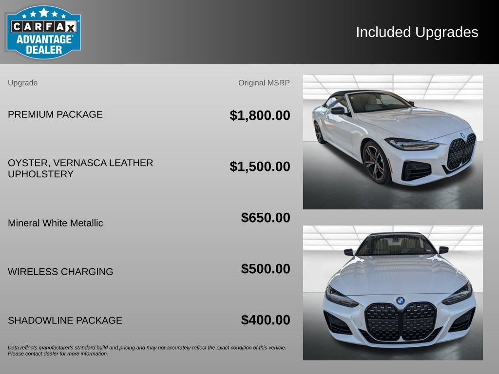 Used 2023 BMW 440i xDrive Convertible w/ Premium Package AWD/4WD image 3