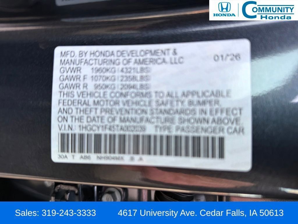 New 2026 Honda Accord SE image 30