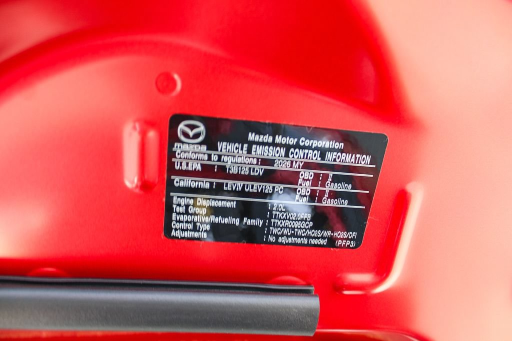 New 2026 MAZDA MX-5 Miata Sport w/ Weather Package RWD image 12