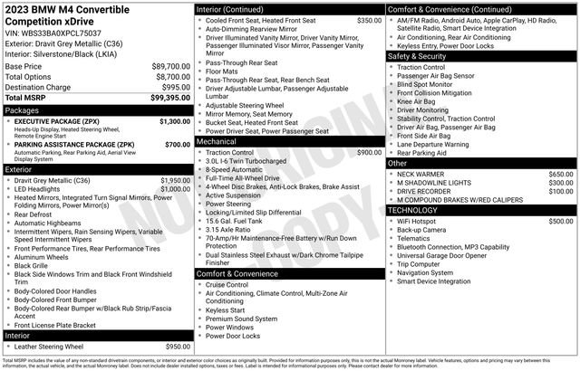 Used 2023 BMW M4 xDrive Competition w/ Executive Package image 38