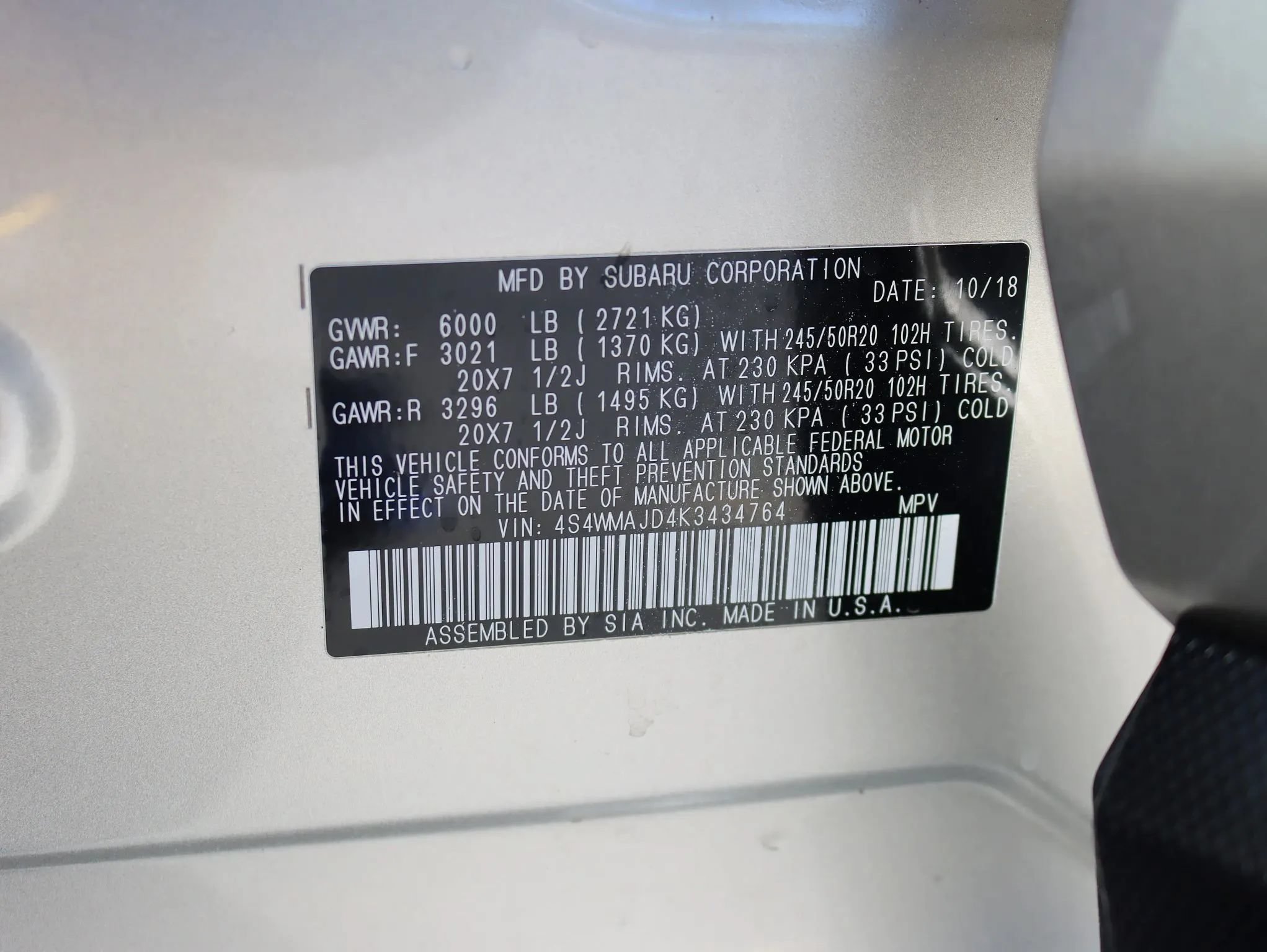 Used 2019 Subaru Ascent Limited AWD/4WD image 45
