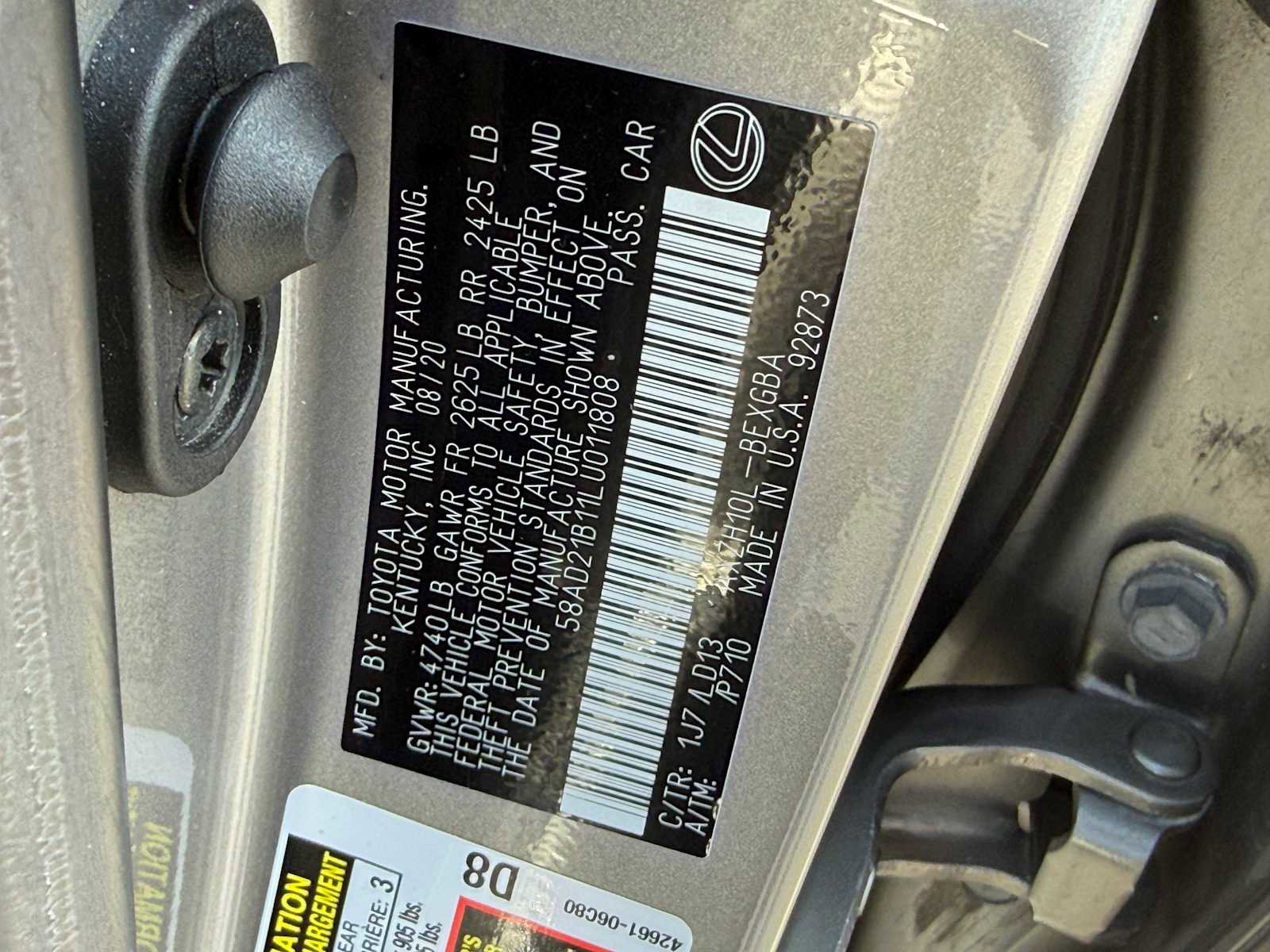 Used 2020 Lexus ES 300h w/ Premium Package FWD image 42