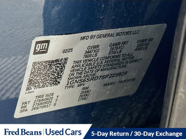 Certified 2025 Chevrolet Tahoe Premier AWD/4WD image 36