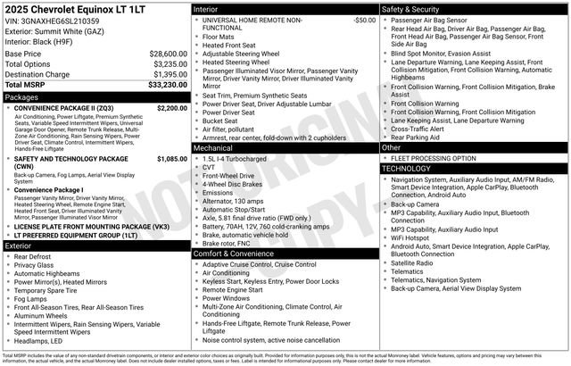 Certified 2025 Chevrolet Equinox LT w/ Convenience Package II FWD image 6