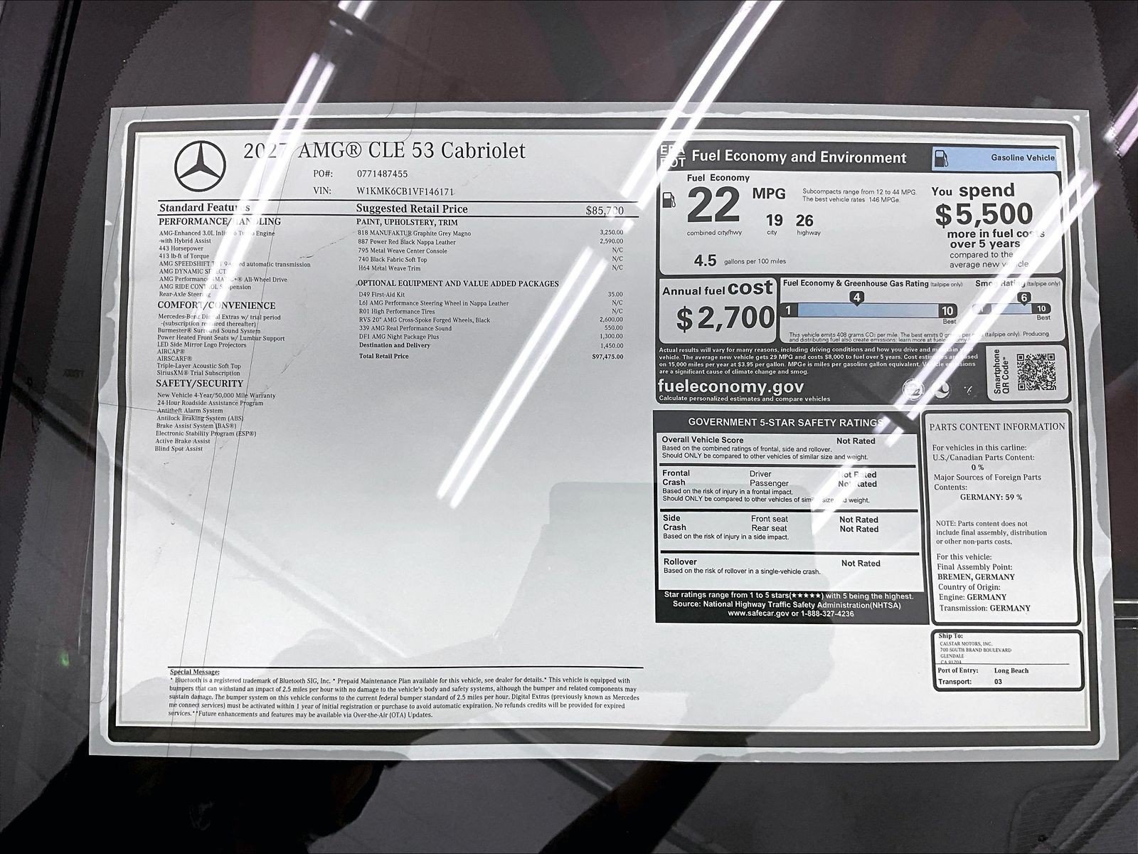 New 2027 Mercedes-Benz CLE 53 AMG 4MATIC Cabriolet image 17