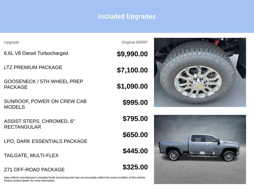 New 2026 Chevrolet Silverado 3500 LTZ w/ LTZ Premium Package AWD/4WD image 16