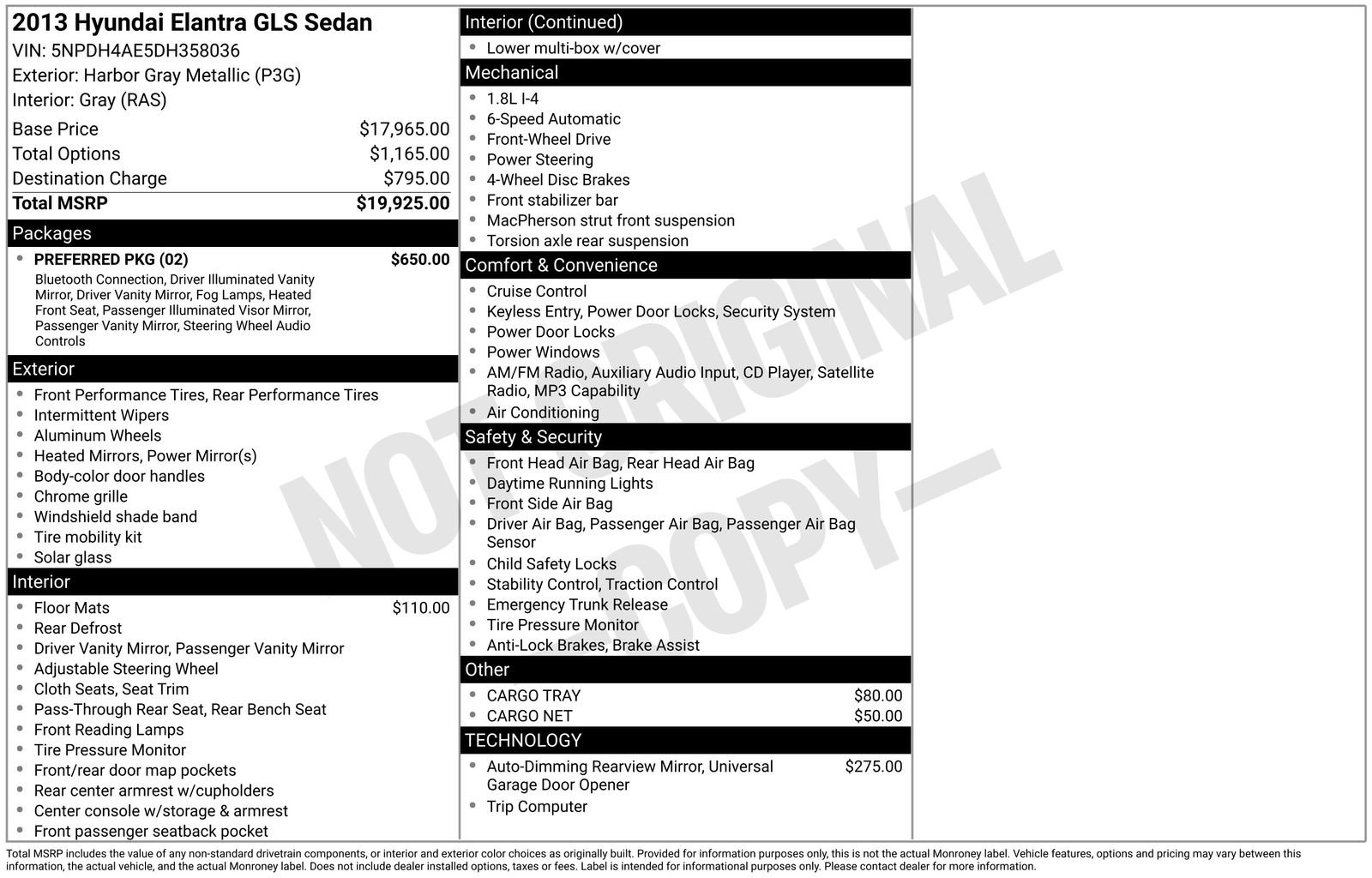 Used 2013 Hyundai Elantra GLS w/ Preferred Pkg image 17