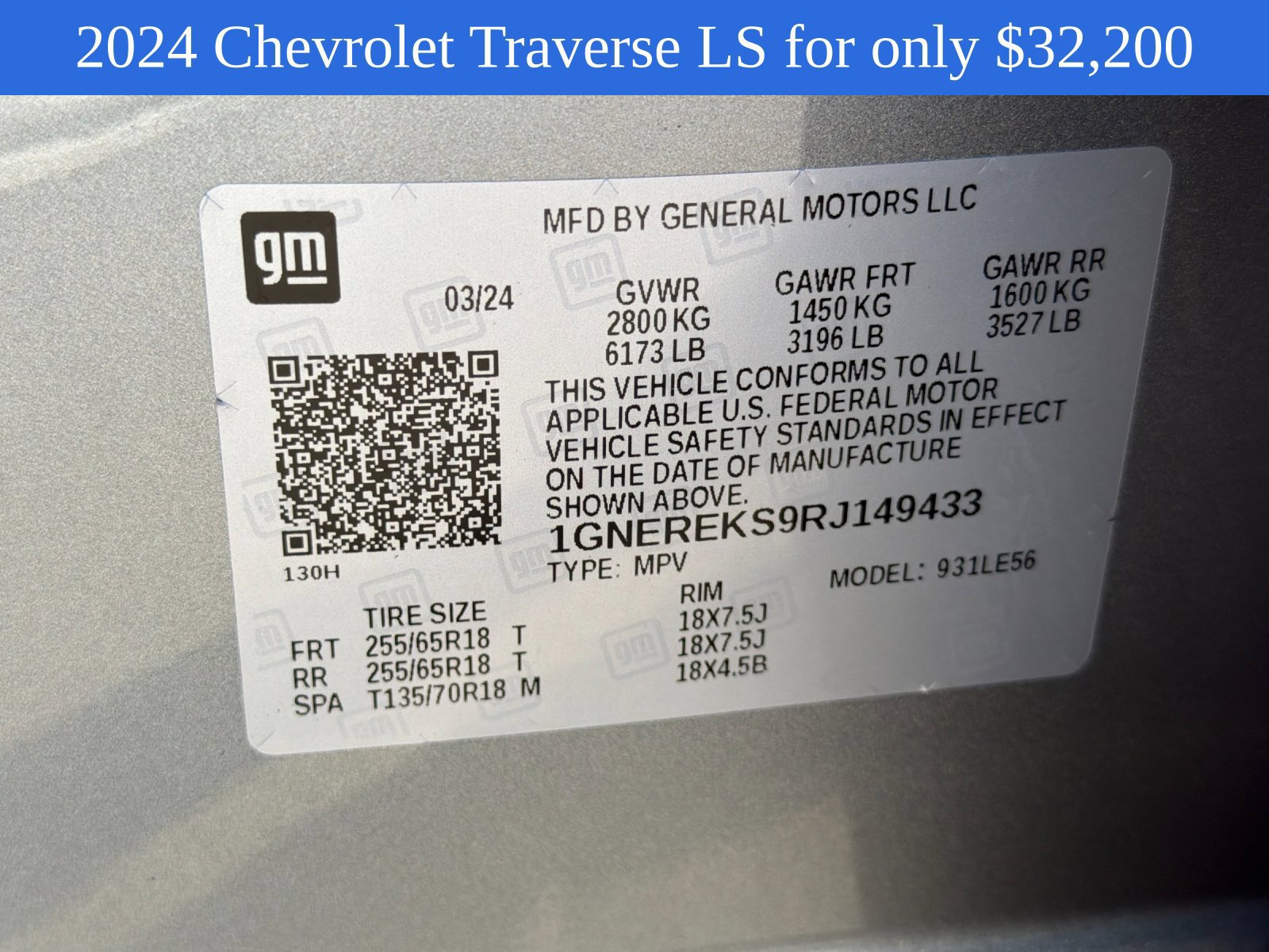 Used 2024 Chevrolet Traverse LS FWD image 29