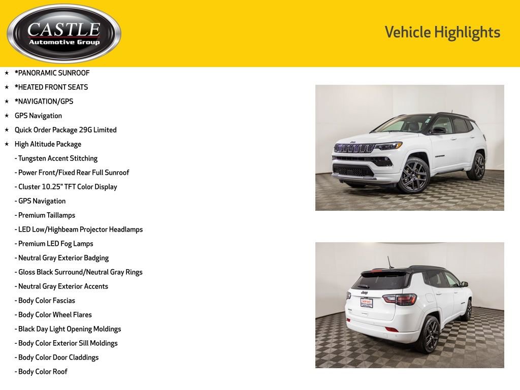 Used 2024 Jeep Compass Limited w/ High Altitude Package image 3