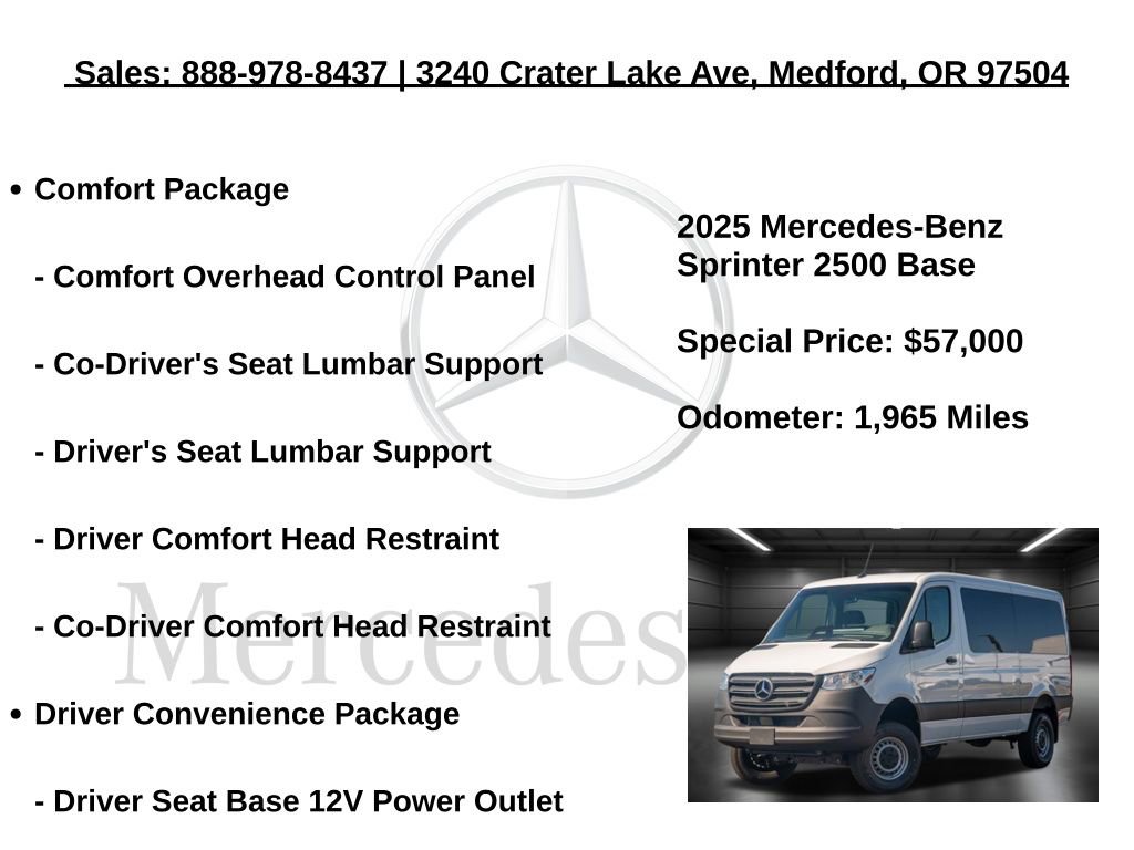 Used 2025 Mercedes-Benz Sprinter 144 Cargo image 5