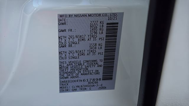 New 2026 Nissan Frontier SV w/ Tow Package image 28