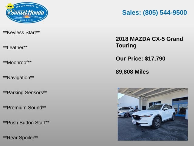 Used 2018 MAZDA CX-5 Grand Touring FWD image 7