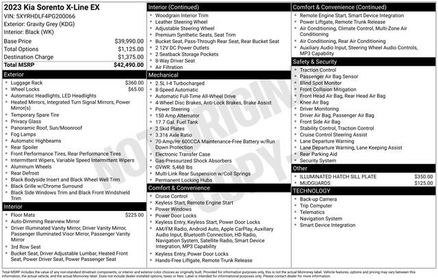 Certified 2023 Kia Sorento X-Line EX AWD/4WD image 11