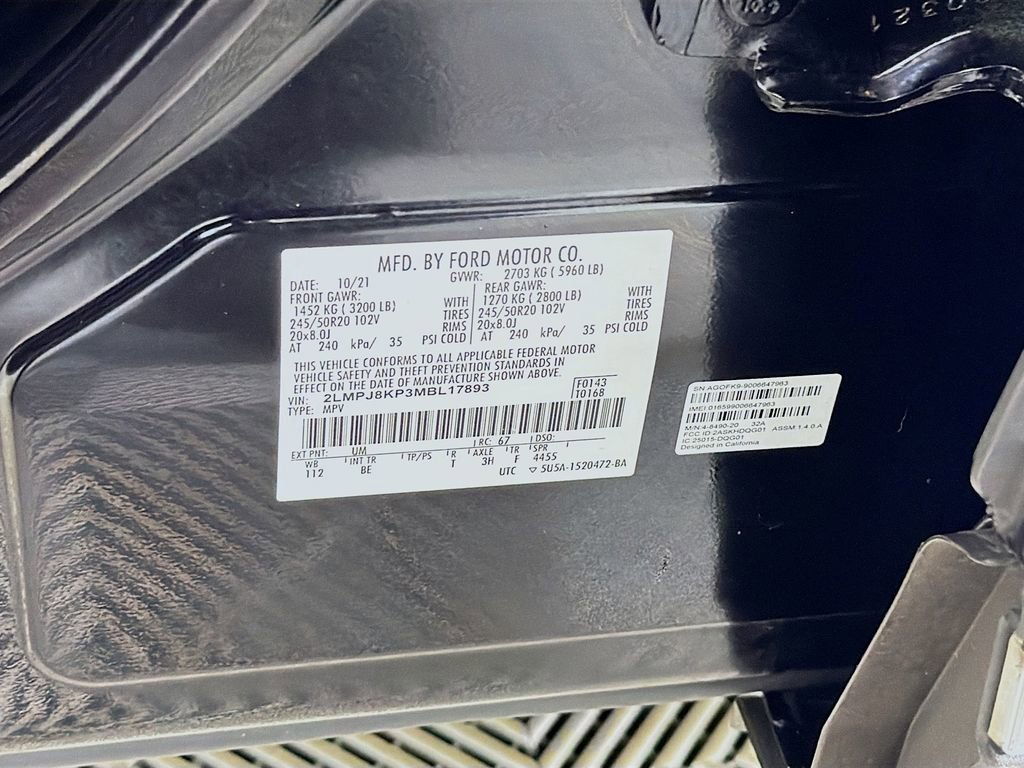 Used 2021 Lincoln Nautilus Reserve w/ Equipment Group 201A image 36