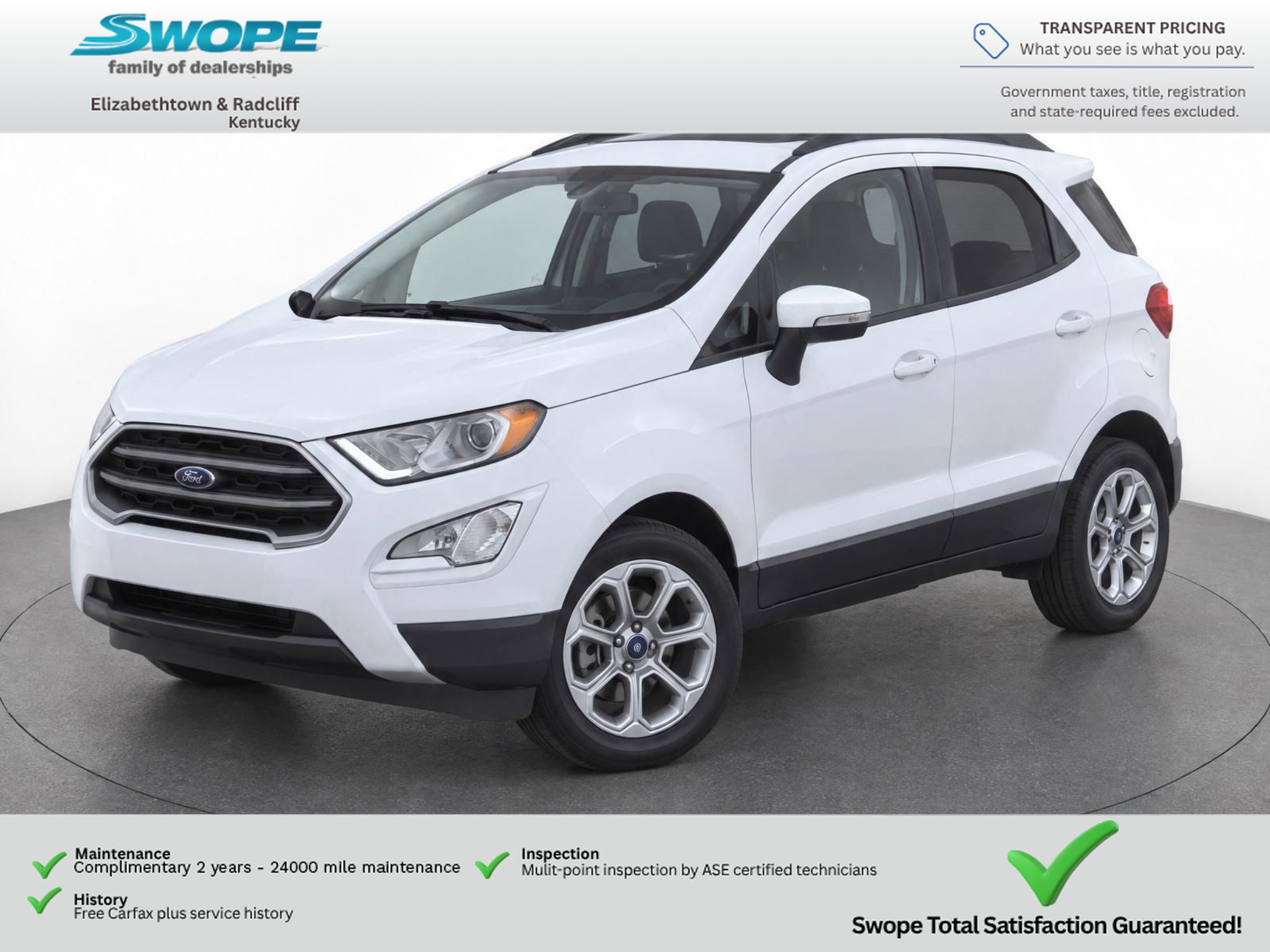 Used 2018 Ford EcoSport SE