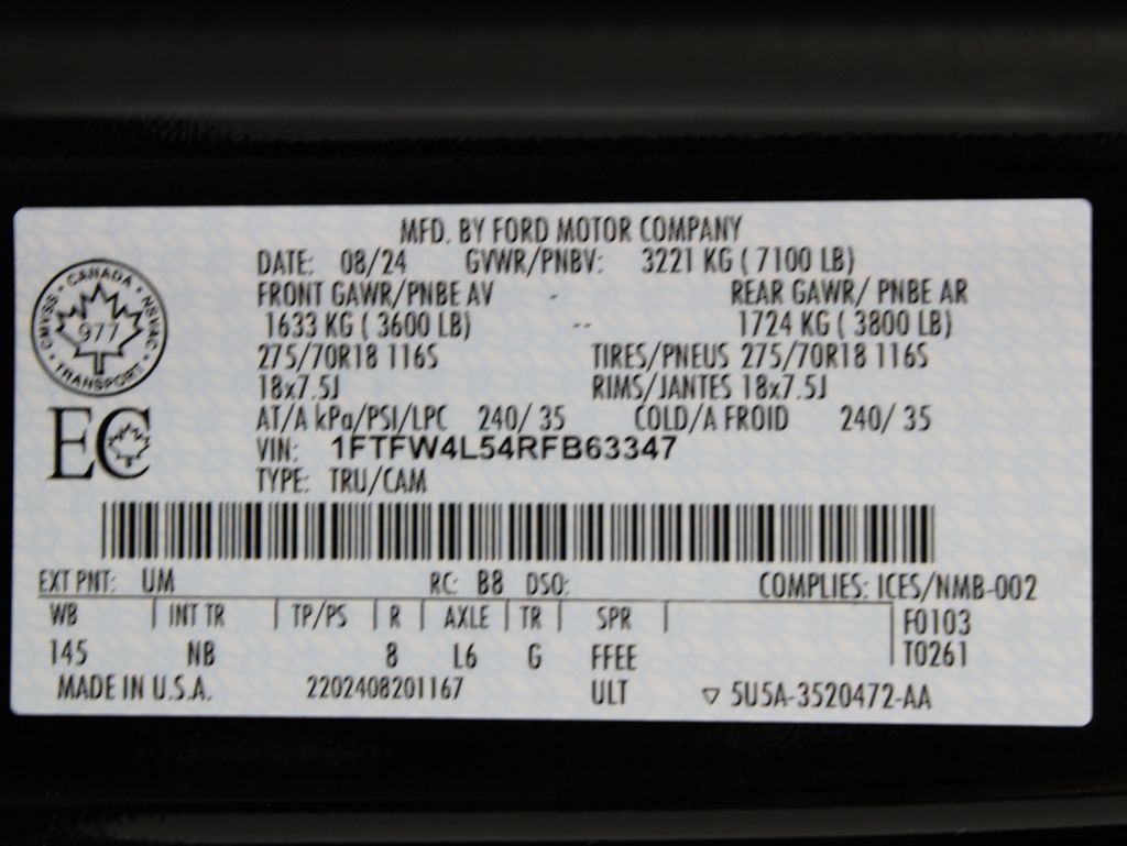 Used 2024 Ford F150 Tremor w/ Equipment Group 402A High AWD/4WD image 83