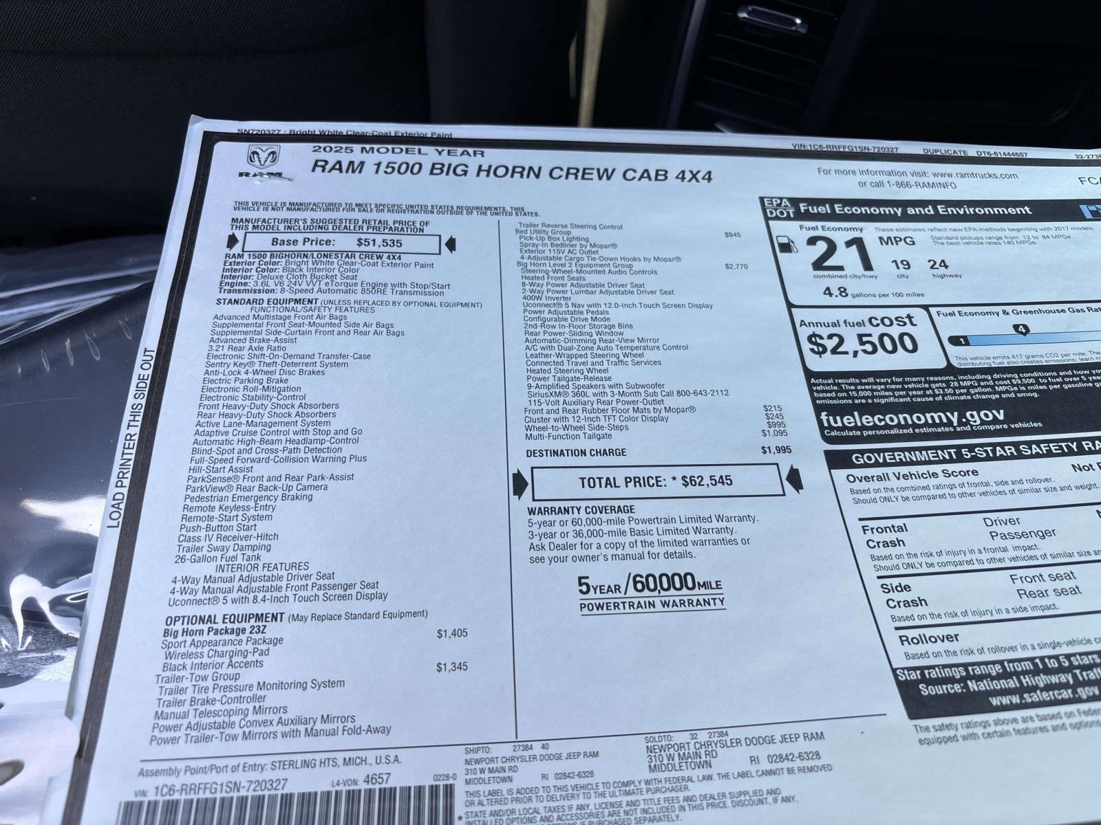 New 2025 RAM 1500 Big Horn image 7