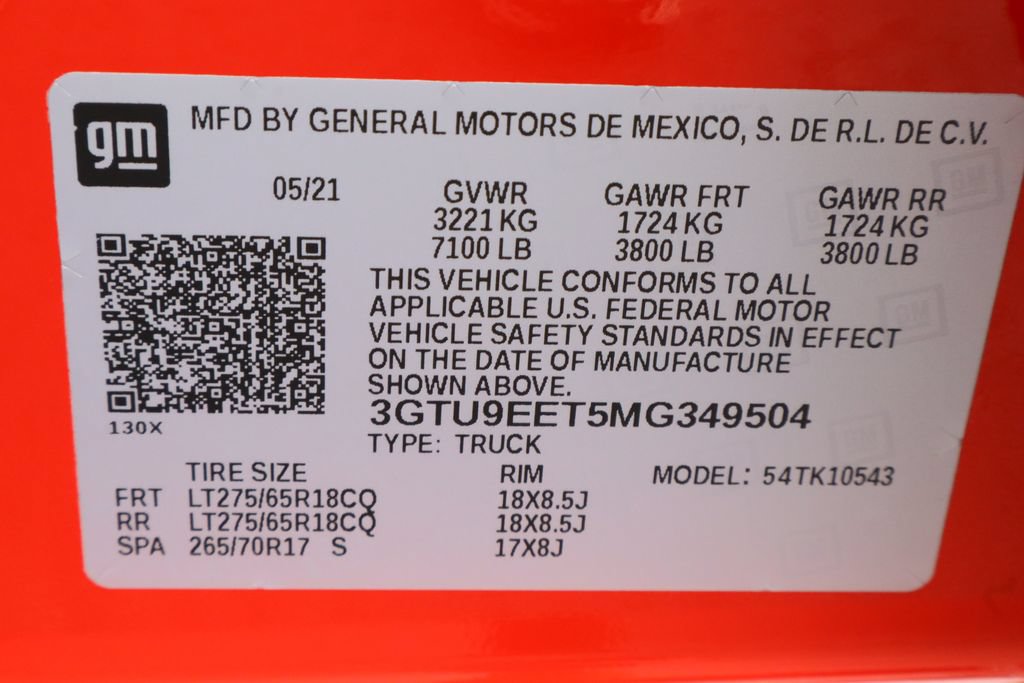 Certified 2021 GMC Sierra 1500 AT4 w/ AT4 Value Package AWD/4WD image 35