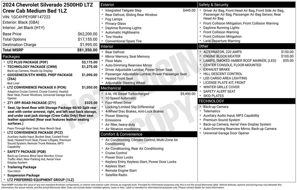 Used 2024 Chevrolet Silverado 2500 LTZ w/ LTZ Plus Package AWD/4WD image 42