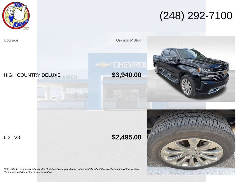 Used 2019 Chevrolet Silverado 1500 High Country AWD/4WD image 5