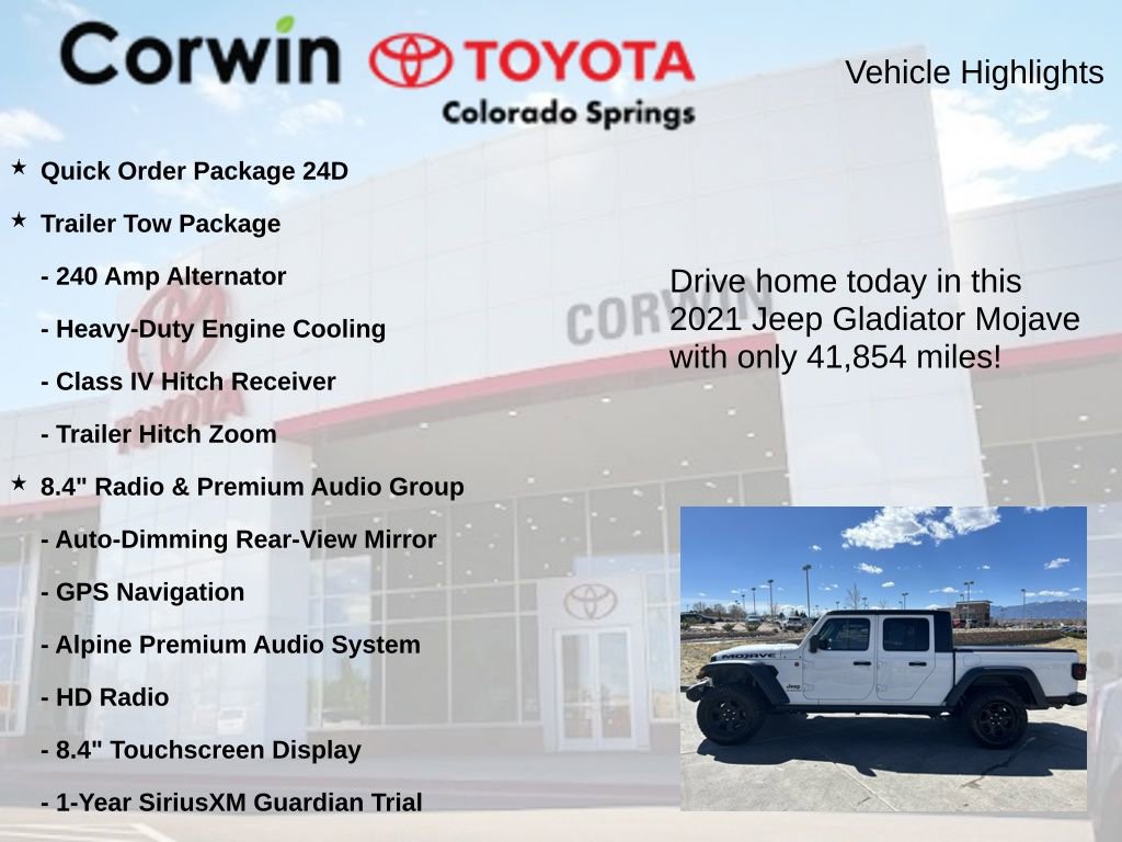 Used 2021 Jeep Gladiator Mojave AWD/4WD image 7
