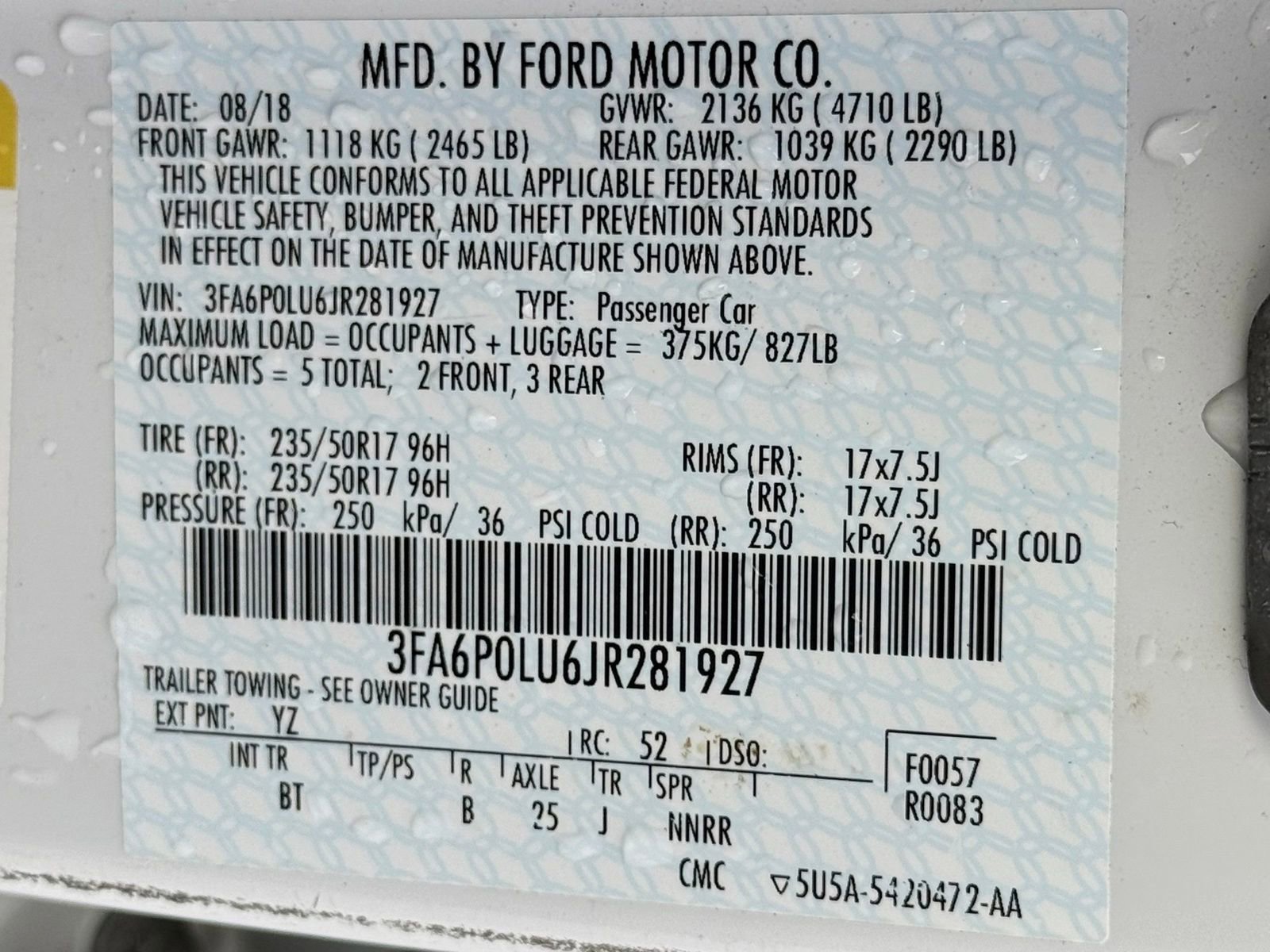 Used 2018 Ford Fusion SE w/ Equipment Group 602A FWD image 41