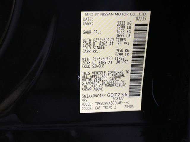 Used 2015 Nissan Armada Platinum w/ Platinum Reserve Package image 53